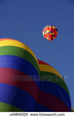 Stock Photography -  albq balloon fiesta ascension hot-air hot air. Fotosearch