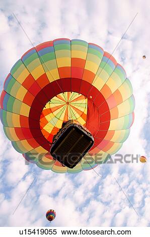 Stock Photography -  albq balloon fiesta ascension showing basket. Fotosearch
