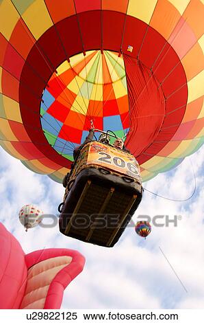 albq balloon fiesta ascension showing basket View Large Photo Image Stock Photography - albq balloon fiesta ascension showing basket. Fotosearch