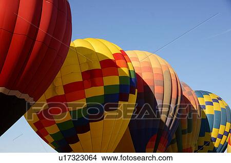 albq balloon fiesta balloons line row hot-air View Large Photo Image Picture - albq balloon fiesta balloons line row hot-air. Fotosearch