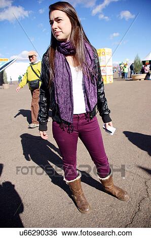 albq balloon fiesta brunette woman female purple View Large Photo Image Stock Photograph - albq balloon fiesta brunette woman female purple. Fotosearch