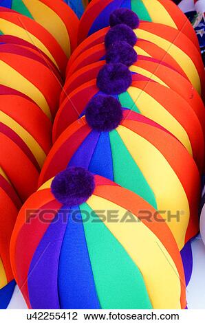 albq balloon fiesta closeup colorful hats row View Large Photo Image Stock Image - albq balloon fiesta closeup colorful hats row. Fotosearch