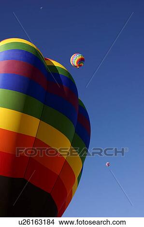 albq balloon fiesta colorful hot-air ballons View Large Photo Image Picture - albq balloon fiesta colorful hot-air ballons. Fotosearch
