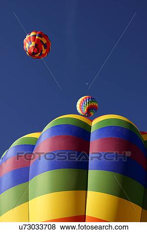 albq balloon fiesta colorful hot-air ballons View Large Photo Image Stock Photo - albq balloon fiesta colorful hot-air ballons. Fotosearch
