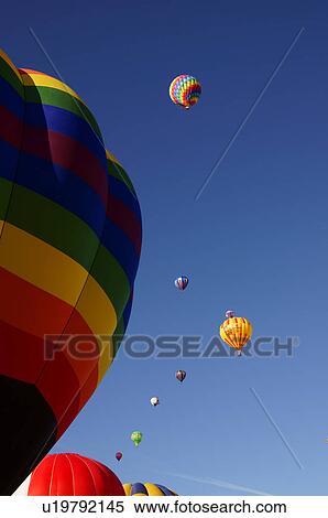 albq balloon fiesta colorful hot-air ballons View Large Photo Image Stock Photography - albq balloon fiesta colorful hot-air ballons. Fotosearch