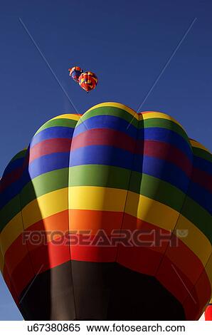 Stock Photography -  albq balloon fiesta colorful hot-air ballons. Fotosearch