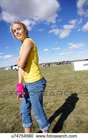 Stock Image -  albq balloon fiesta cute teen teenager blonde. Fotosearch