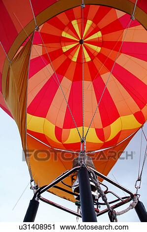 Stock Image -  albq balloon fiesta hot-air showing flame sky. Fotosearch