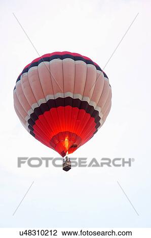 Stock Image -  albq balloon fiesta hot-air showing flame white. Fotosearch