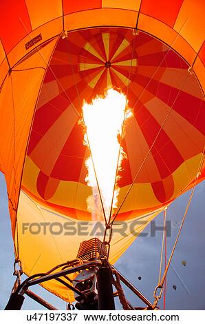 albq balloon fiesta hot-air showing flame sky View Large Photo Image Stock Photo - albq balloon fiesta hot-air showing flame sky. Fotosearch