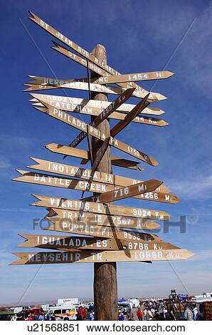 Stock Image -  albq balloon fiesta mile marker distance tree. Fotosearch