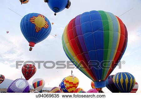albq balloon fiesta new mexico state emblem hot View Large Photo Image Stock Photography - albq balloon fiesta new mexico state emblem hot. Fotosearch
