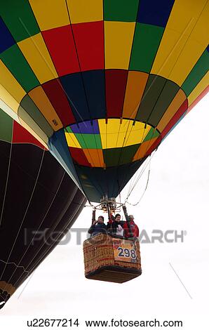 Picture -  albq balloon fiesta pilot ascension showing. Fotosearch
