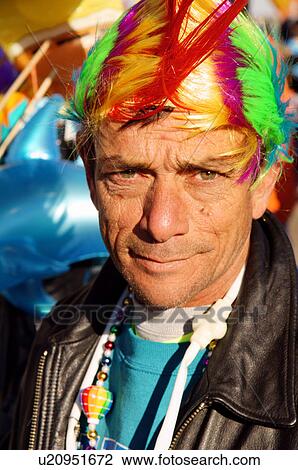 Stock Image -  albq balloon fiesta portrait headshot male game. Fotosearch