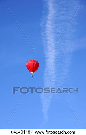 albq balloon fiesta red smoke trail fumes View Large Photo Image Stock Photo - albq balloon fiesta red smoke trail fumes. Fotosearch