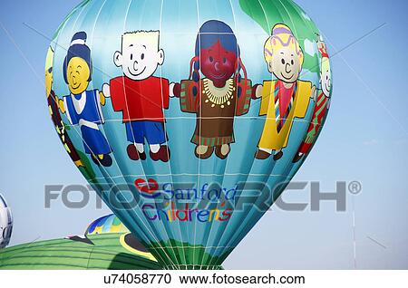 Stock Image -  albq balloon fiesta sanford childrens hot-air. Fotosearch