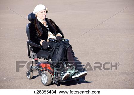 Picture -  albq balloon fiesta senior citizen aged woman. Fotosearch