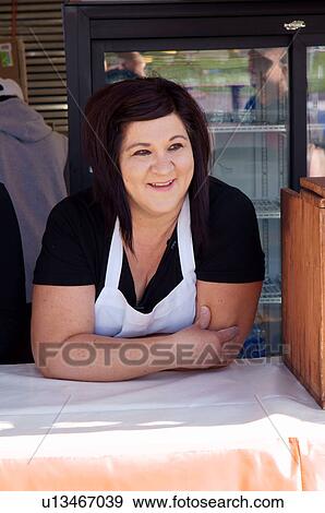 albq balloon fiesta woman female vendor smiling View Large Photo Image Stock Photo - albq balloon fiesta woman female vendor smiling. Fotosearch