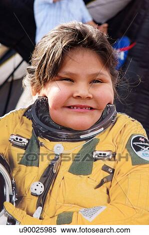 Stock Photography -  albq balloon fiesta young latino hispanic girl. Fotosearch