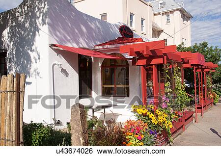 Stock Photograph -  andiamo restaurant cafe santa fe nm twenty third. Fotosearch