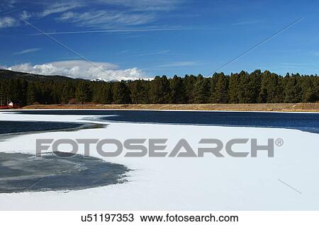Stock Image -  angel fire scenic monte verde lake nm new mexico. Fotosearch