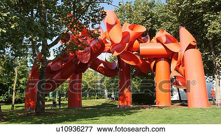 Stock Photo -  art sculpture seattle washington wa tubes craft. Fotosearch