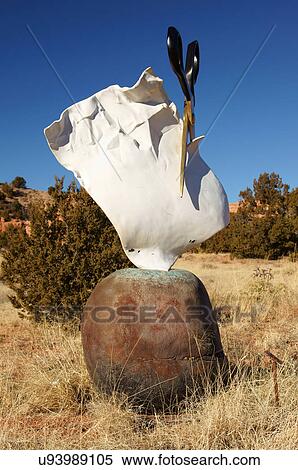 Stock Photography -  artwork garden of the gods lone butte new mexico. Fotosearch