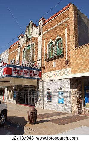 Stock Image -  barron theatre pratt kansas ks entertain perform. Fotosearch