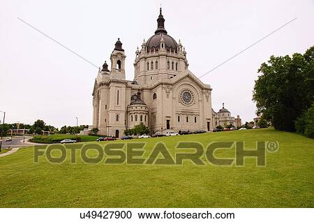 Stock Image -  basilica cathedral saint st. st paul minnesota. Fotosearch