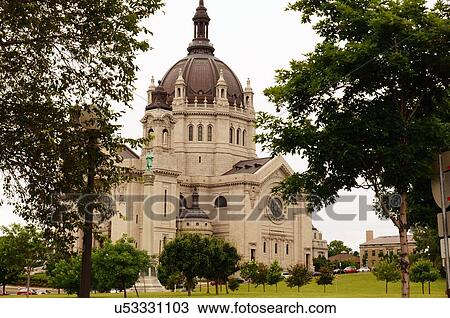 basilica cathedral saint st. st paul minnesota View Large Photo Image Stock Image - basilica cathedral saint st. st paul minnesota. Fotosearch