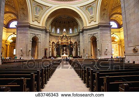 basilica cathedral saint st. st paul minnesota View Large Photo Image Stock Image - basilica cathedral saint st. st paul minnesota. Fotosearch
