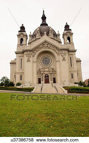 basilica cathedral saint st. st paul minnesota View Large Photo Image Stock Photo - basilica cathedral saint st. st paul minnesota. Fotosearch