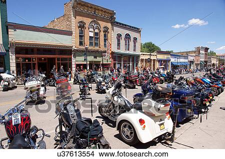 Picture -  bikes on street las vegas nm design frame. Fotosearch