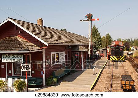Stock Photo -  black diamond historical museum washington wa. Fotosearch
