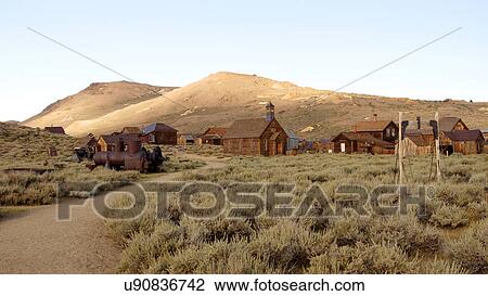 Stock Image -  bodie state historic park california ca ghost in. Fotosearch