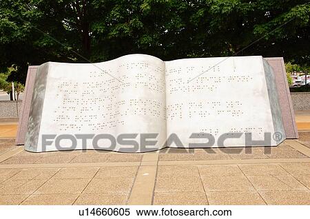 Stock Photography -  braille sculpture landmark center saint st. st. Fotosearch