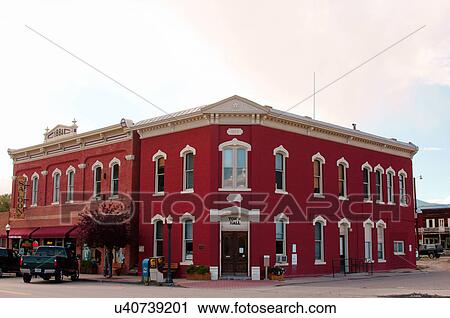 Stock Image -  buena vista town hall colorado co place for. Fotosearch