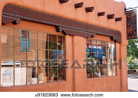 Stock Image -  cafe pasquals restaurant santa fe nm 1st place. Fotosearch