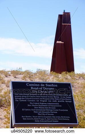 Stock Image -  camino de suenos road of dreams sculpture el. Fotosearch