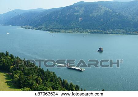 Picture -  cape horn highway 14 hiway washington wa ship. Fotosearch