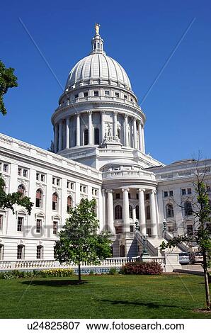 Stock Photo -  capitol building madison wisconsin wi government. Fotosearch