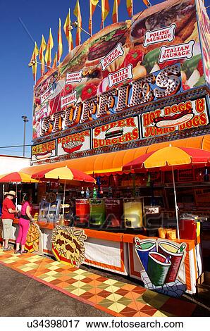 Stock Photo -  carnival concession midway colorful new mexico. Fotosearch