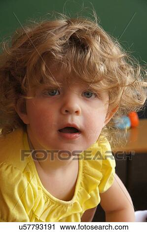 child kid girl female toddler baby interested View Large Photo Image Stock Image - child kid girl female toddler baby interested. Fotosearch