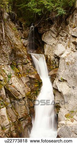 christine falls mount mt. mt ranier rainier park View Large Photo Image Stock Photo - christine falls mount mt. mt ranier rainier park. Fotosearch