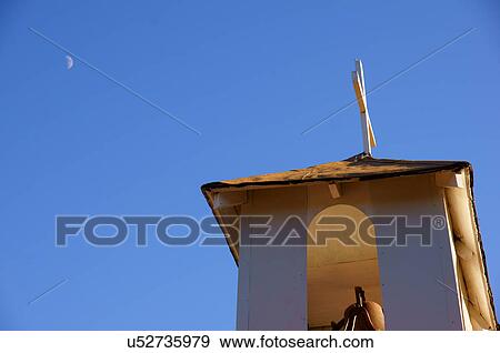 church tower bell and moon abbey basilica chapel View Large Photo Image Stock Photo - church tower bell and moon abbey basilica chapel. Fotosearch