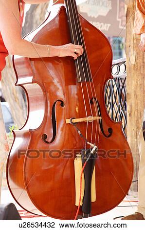 Stock Image -  closeup of bass violin close-up cello basso de. Fotosearch