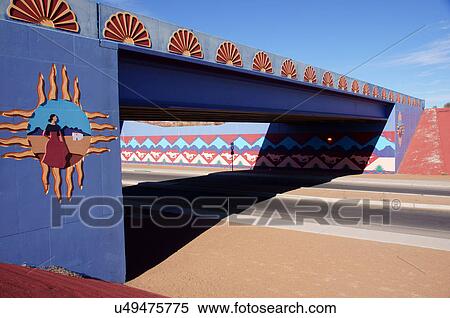 colorful bridge overpass underpass new mexico nm View Large Photo Image Stock Photography - colorful bridge overpass underpass new mexico nm. Fotosearch