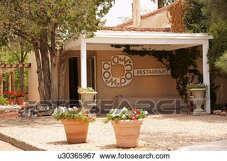 Stock Photo -  compound restaurant cafe santa fe nm forty ninth. Fotosearch