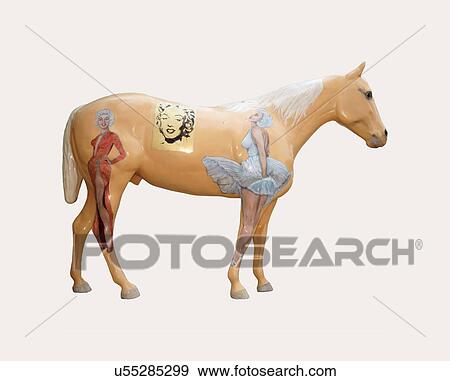 cutout painted decorated designed horses horse View Large Photo Image Stock Photo - cutout painted decorated designed horses horse. Fotosearch