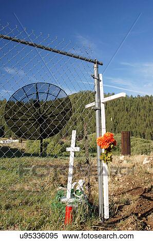 Stock Photography -  descansos hiway memorial resting place highway. Fotosearch
